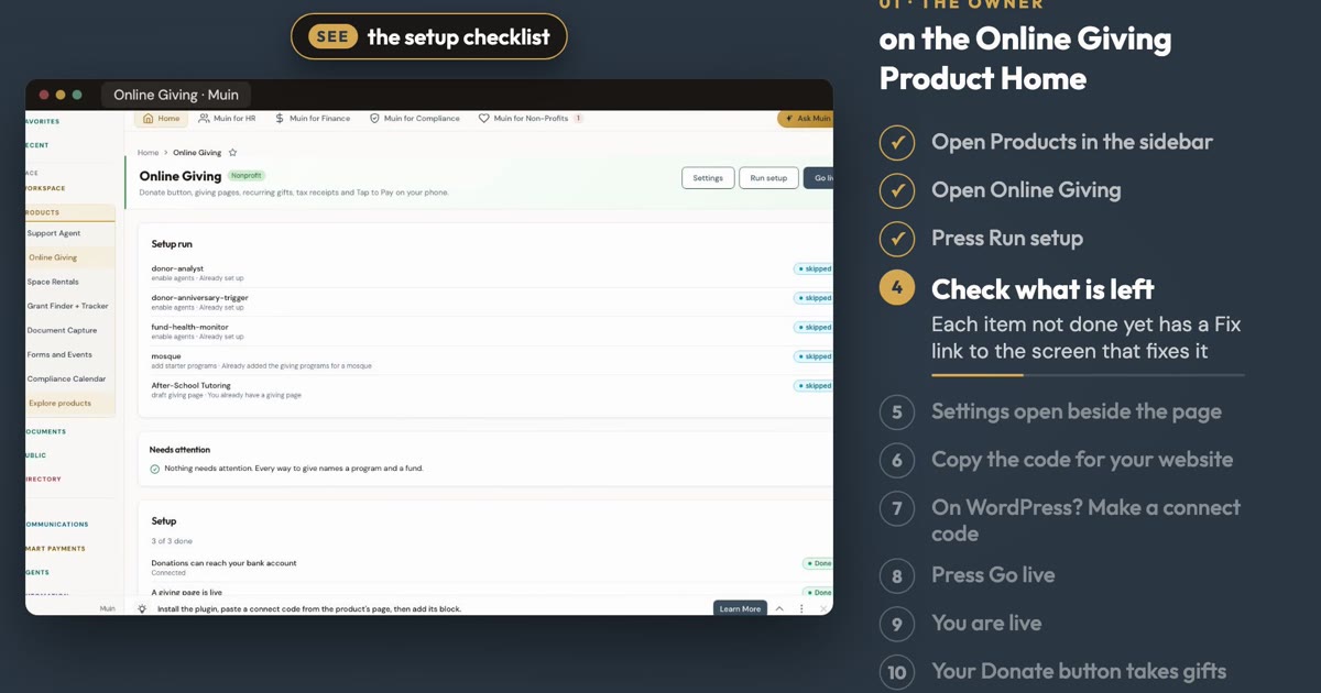 Set Up Online Giving