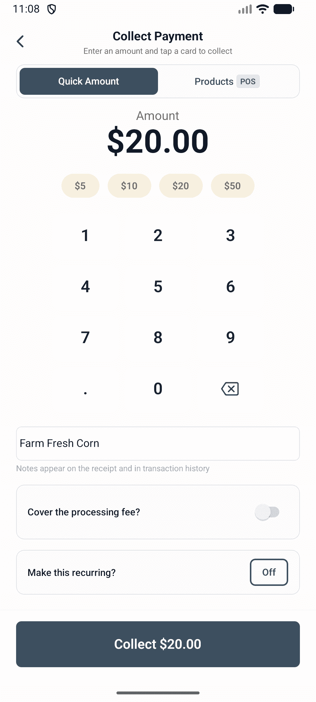 Mobile POS Tap to Pay